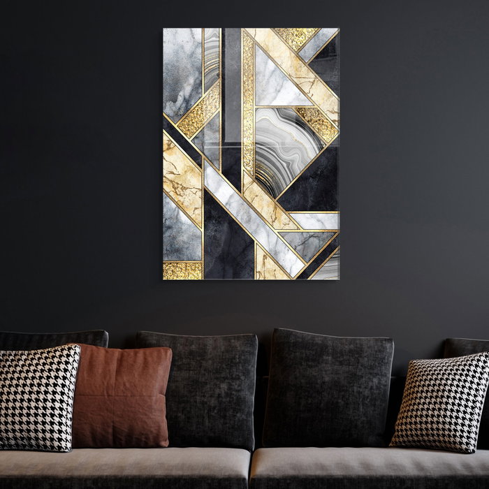 Wallity Pintura decorativa de vidrio templado Multicolor 70 x 100 cm